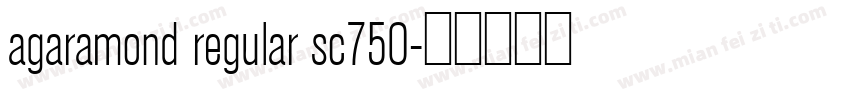 agaramond regular sc750字体转换
